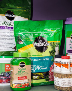 A selection of different fertilizer options
